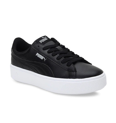 Women Black Vikky Stacked L Sneakers